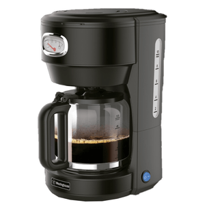Cafetera De Filtro Westinghouse Negro Retro 1.25 Lts 1000W