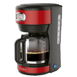 Cafetera De Filtro Westinghouse Rojo Retro 1.25 Lts 1000W