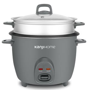 Arrocera y vaporera KanjiHome gris mate 1.8 litros