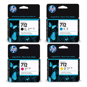 Combo Cartuchos HP 712 Negro 80ml + 712 29ml Tricolor Originales