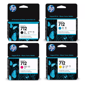 Combo Cartuchos HP 712 Negro 38ml + 712 29ml Tricolor Originales