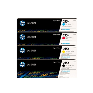Combo Toners HP 215A Colores y Negro Originales (W2310A, W2311A, W2312A, W2313A) - M182nw