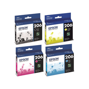 Combo Cartuchos Epson T206 Negro, Cyan, Amarillo, Negro - Originales - Epson Expression XP-2101