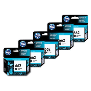 Combo Cartuchos 5 Unidades de HP 662 Negro - Originales