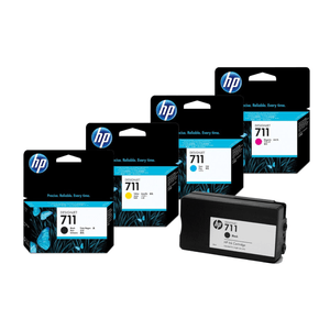 Combo Plotter HP 711 Negro 80ml. + Colores 29ml. - Originales