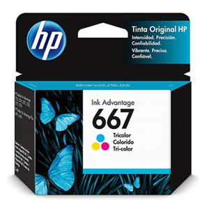 Cartucho HP 667 Advantage Tricolor (3YM78AL) 100 copias - Deskjet Ink Advantage 2775