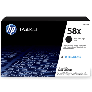 Toner HP 58X (CF258X) Negro 10000 copias - LaserJet Pro M404 / M428