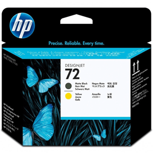 Cabezal HP 72 (C9384A) Matte Negro / Amarillo