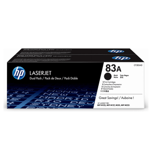 Toner HP 83A CF283AD Dual Pack Negro