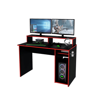 Escritorio Gamer Centro Estant Pc Ps4 Xbox Mesa Gaming Negro