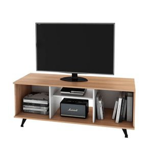 Rack Mesa Para Tv Led Centro Estant Blanco Paraiso