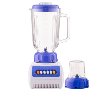 Licuadora Kanji 2 en 1 1.5L 600W 4 Velocidades Jarra Vidrio Azul