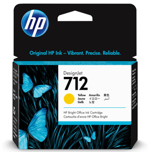 Cartucho HP 712 3ED69A Amarillo 29ml - DesignJet