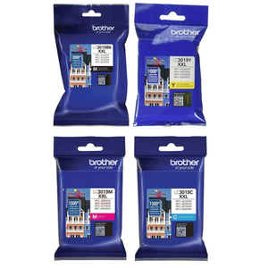 Combo cartuchos Brother LC3019BK High Yield Negro + colores LC3019C, LC3019M, LC3019Y