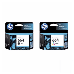 Combo Cartuchos HP 664 Negro + 664 Colores - Originales