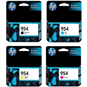Combo cartuchos HP 954 Negro + Colores - OfficeJet 7740/8210/8710/8720